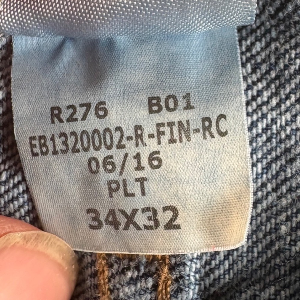 Eddie Bauer Jeans Mens 32x30 (Tag 34x32) Original Fit Straight Leg Blue Denim - Picture 8 of 11